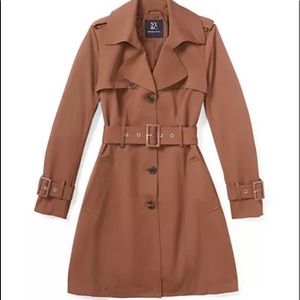 NY&CO TRAPUNTO BELTED TRENCHCOAT - CITY TRENCH COLLECTION